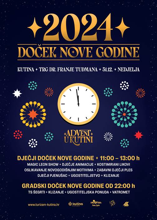 Dječji i Gradski doček Nove 2024. u Kutini Dječji i Gradski doček Nove 2024. u Kutini