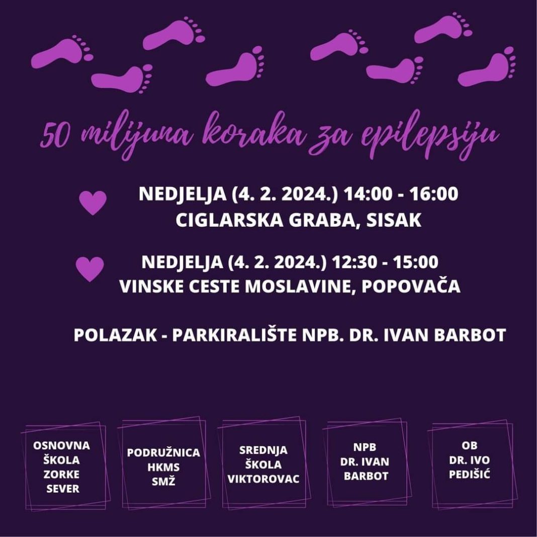 Javnozdravstvena akcija “50 milijuna koraka” u Sisku i Popovači Javnozdravstvena akcija “50 milijuna koraka” u Sisku i Popovači