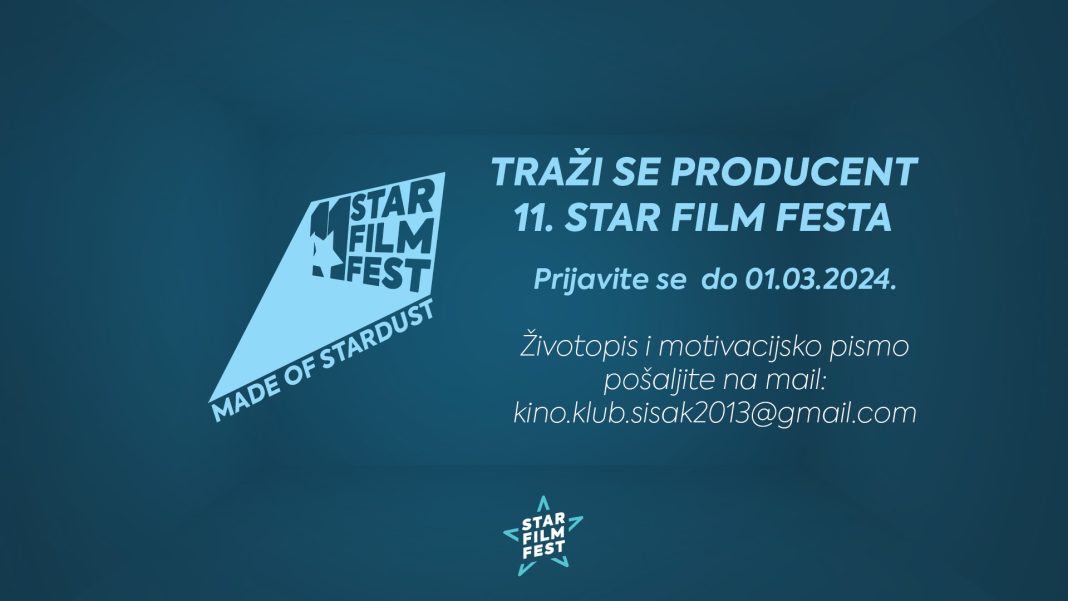 Star Film Fest traži producenta/icu! Star Film Fest traži producenta/icu!