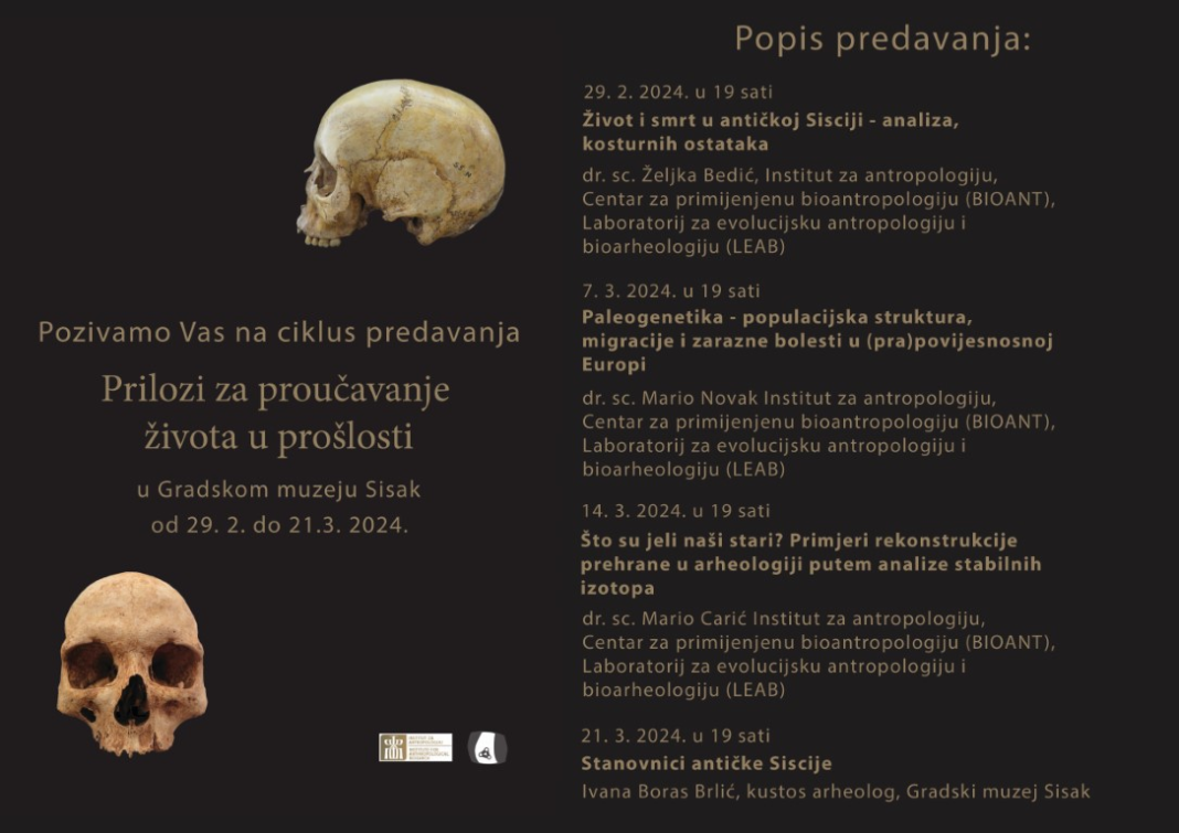 U Muzeju predavanja o životu stanovnika Siska i šireg područja u prošlosti U Muzeju predavanja o životu stanovnika Siska i šireg područja u prošlosti
