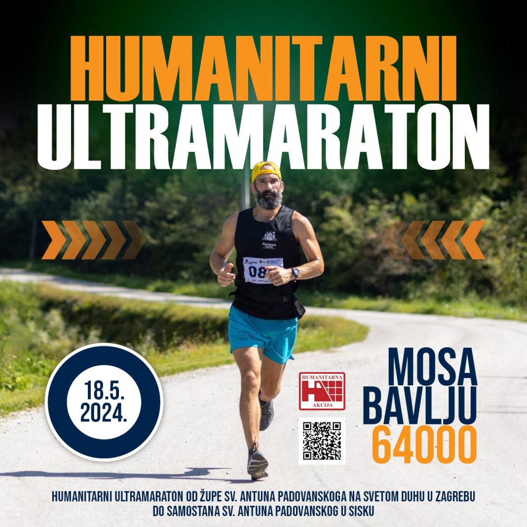 Glumac Marko Cindrić trči humanitarni ultramaraton od Zagreba do Siska Glumac Marko Cindrić trči humanitarni ultramaraton od Zagreba do Siska