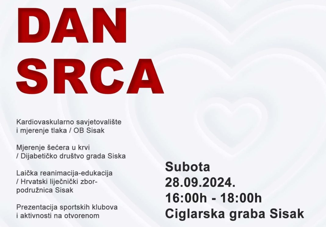Rotary klub Sisak po deseti put obilježava Svjetski Dan srca
