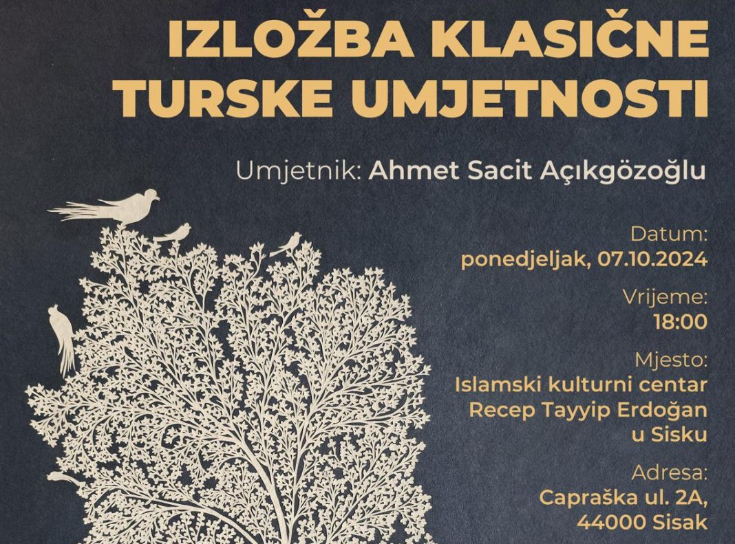 Izložba radova klasične turske umjetnosti u Islamskom kulturnom centru Izložba radova klasične turske umjetnosti u Islamskom kulturnom centru