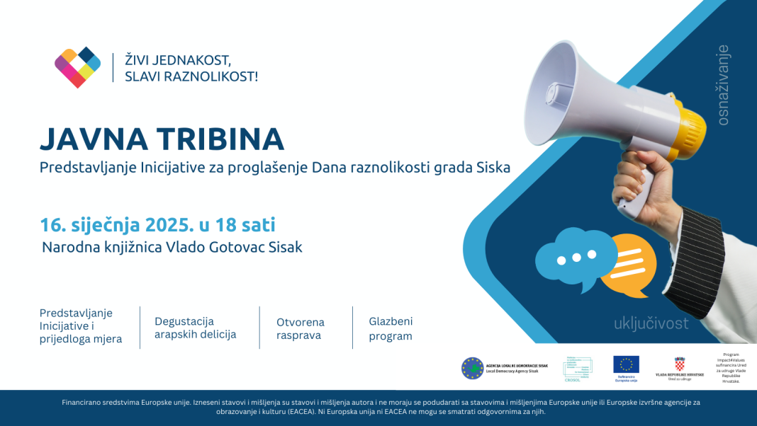 ALD-ova javna tribina povodom predstavljanja Inicijative za proglašenje Dana raznolikosti grada Siska ALD-ova javna tribina povodom predstavljanja Inicijative za proglašenje Dana raznolikosti grada Siska