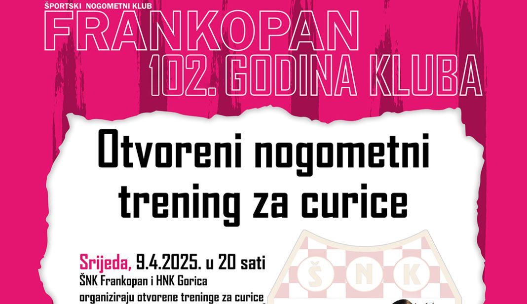 Otvoreni trening za djevojčice ŠNK Frankopan u suradnji s HNK Gorica Otvoreni trening za djevojčice ŠNK Frankopan u suradnji s HNK Gorica