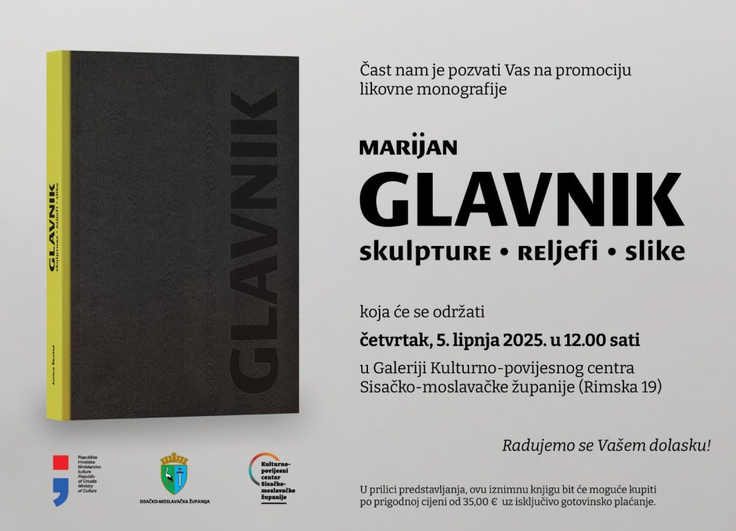 Promocija likovne monografije „Marijan Glavnik- skulpture, reljefi, slike“ Promocija likovne monografije „Marijan Glavnik- skulpture, reljefi, slike“