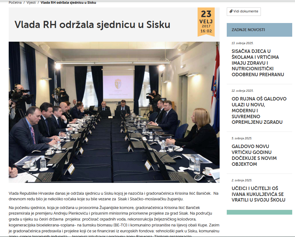 Sisačka gradonačelnica: Vladi je trebalo 99 mjeseci za odluku o novom mostu na Kupi