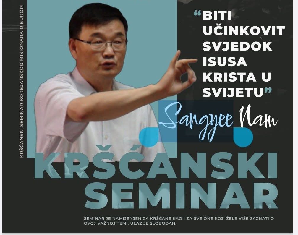 Kršćanski seminar u subotu u Sisku Kršćanski seminar u subotu u Sisku