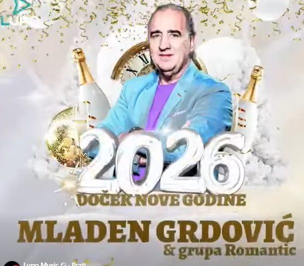 Dječji doček u Sisku od 11 sati, a navečer u 2026. uz Mladena Grdovića Dječji doček u Sisku od 11 sati, a navečer u 2026. uz Mladena Grdovića