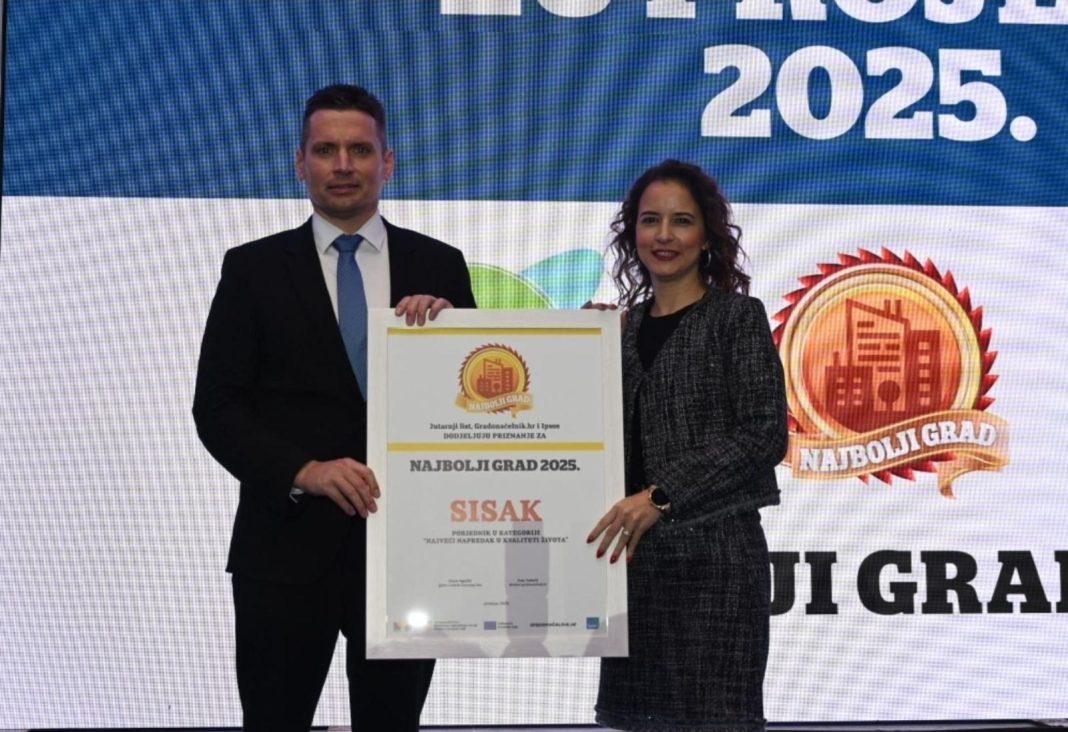 Po izboru portala Gradonacelnik.hr Sisak je grad s najvećim napretkom u kvaliteti života Po izboru portala Gradonacelnik.hr Sisak je grad s najvećim napretkom u kvaliteti života