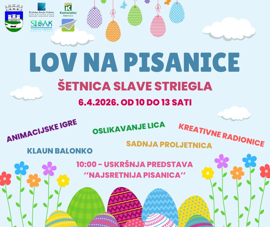 U ponedjeljak je lov na pisanice – uskrsna avantura za najmlađe U ponedjeljak je lov na pisanice – uskrsna avantura za najmlađe