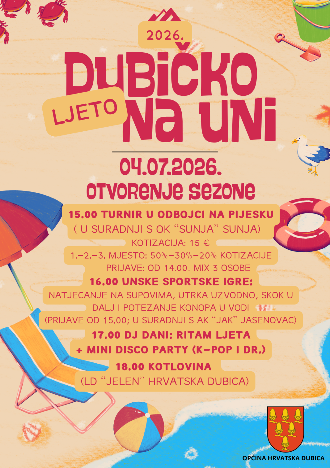 Dubičko ljeto na Uni 2026. – događanja su 4. i 18. srpnja Dubičko ljeto na Uni 2026. – događanja su 4. i 18. srpnja