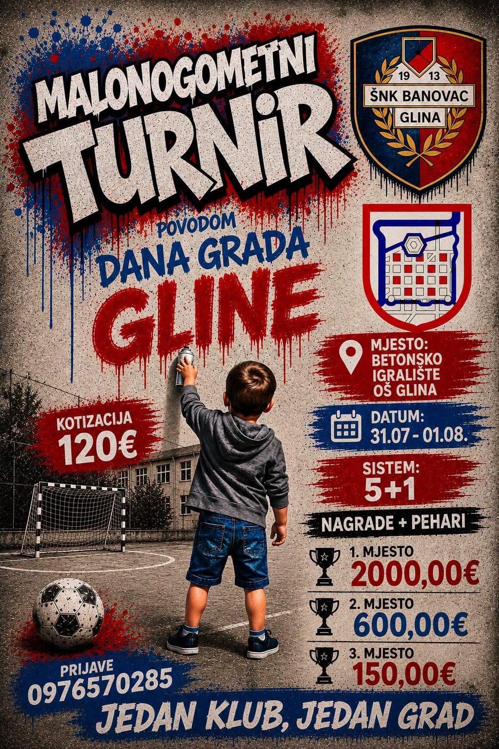 Malonogometni turnir povodom Dana Gline – prijave su u tijeku Malonogometni turnir povodom Dana Gline – prijave su u tijeku