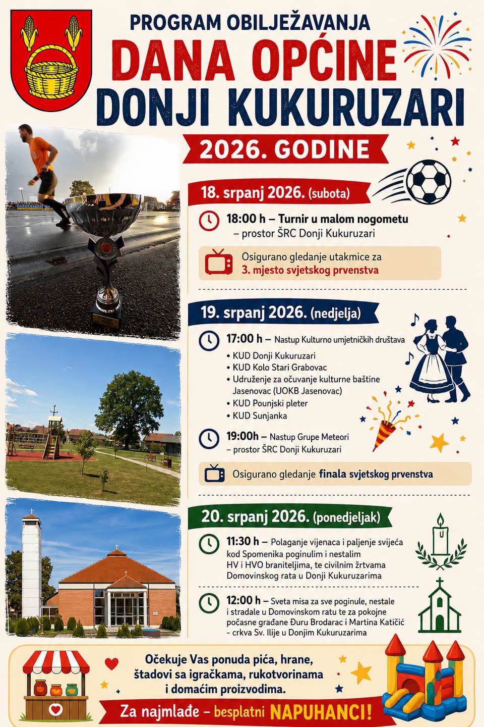 Od 18. do 20. srpnja obilježava se Dan Općine Donji Kukuruzari Od 18. do 20. srpnja obilježava se Dan Općine Donji Kukuruzari