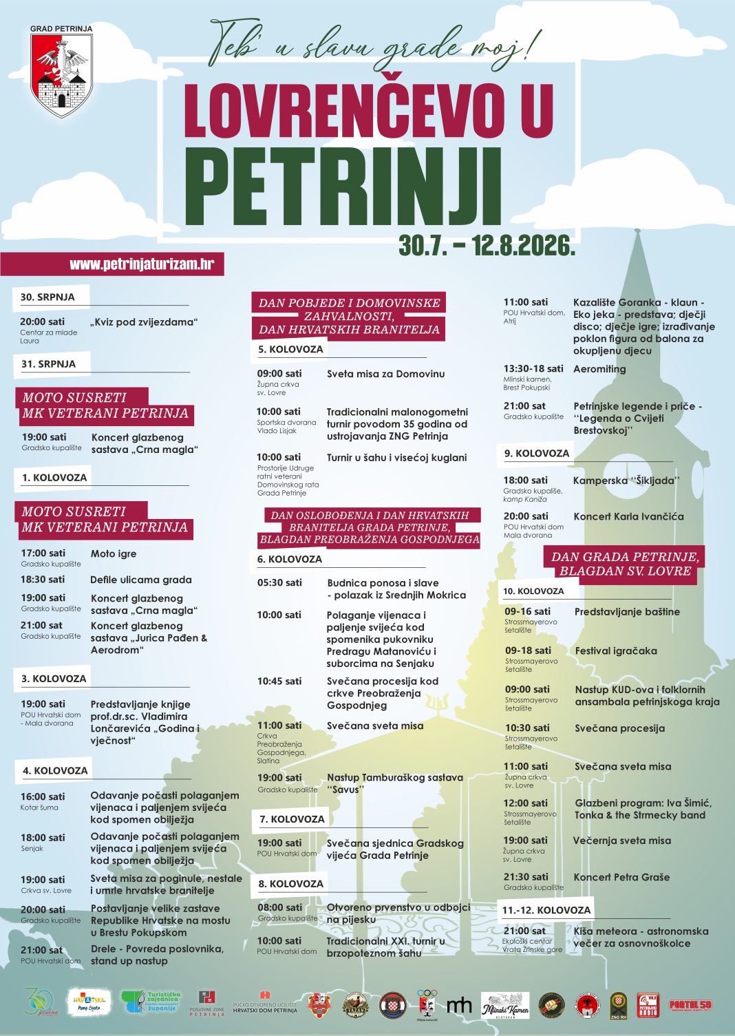 Predstavljen program ovogodišnjeg Lovrenčeva u Petrinji Predstavljen program ovogodišnjeg Lovrenčeva u Petrinji