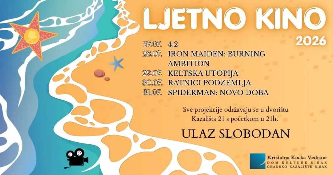 U ponedjeljak, 27. srpnja, kreće Ljetno kino – kino POINT Kulturnog ljeta KKVa U ponedjeljak, 27. srpnja, kreće Ljetno kino – kino POINT Kulturnog ljeta KKVa