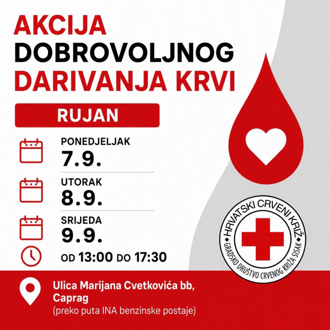 Idućeg tjedna akcije darivanja krvi Idućeg tjedna akcije darivanja krvi