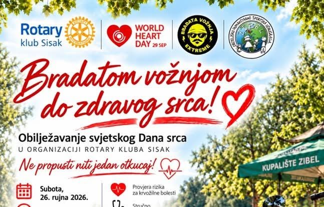 Rotary Sisak na Zibelu obilježava Svjetski dan srca Rotary Sisak na Zibelu obilježava Svjetski dan srca