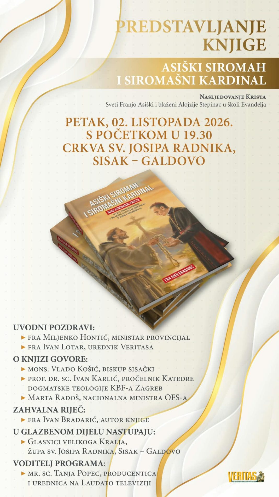 Promocija knjige „Asiški siromah i siromašni kardinal” mr. sc. fra Ivana Bradarića Promocija knjige „Asiški siromah i siromašni kardinal” mr. sc. fra Ivana Bradarića