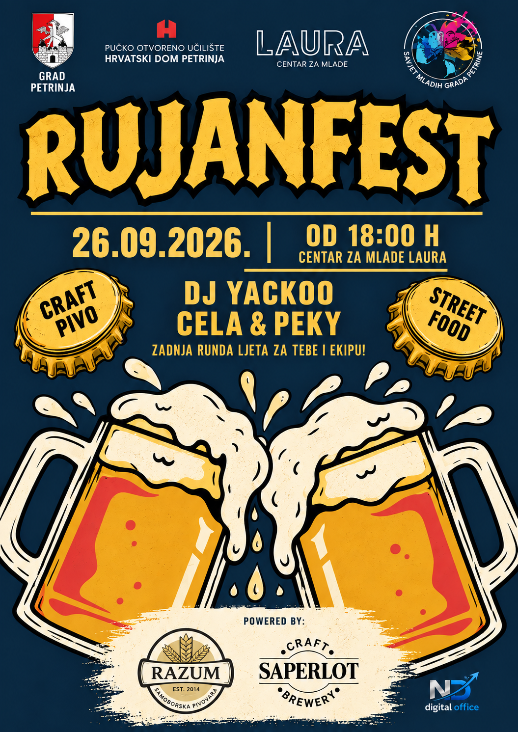 Ove subote je Rujanfest Petrinja 2026. Ove subote je Rujanfest Petrinja 2026.