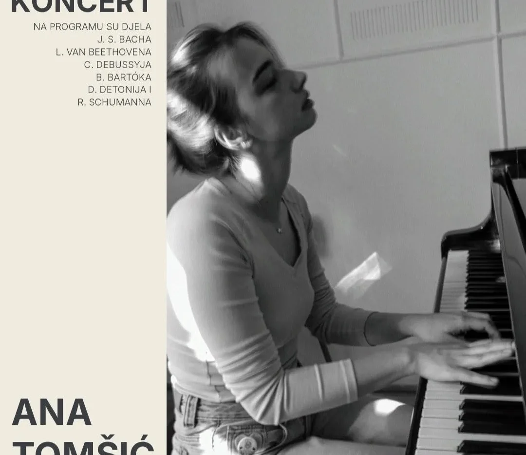 U četvrtak je u Sisku koncert pijanistice Ane Tomšić